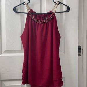 Papaya halter neck top
